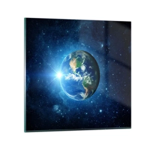 Schilderen op glas - We zijn in de hemel - 70x70 cm