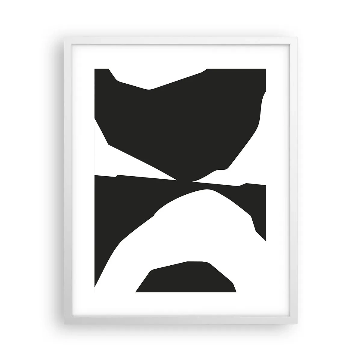 Poster in een witte lijst - Positief – negatief - 40x50 cm