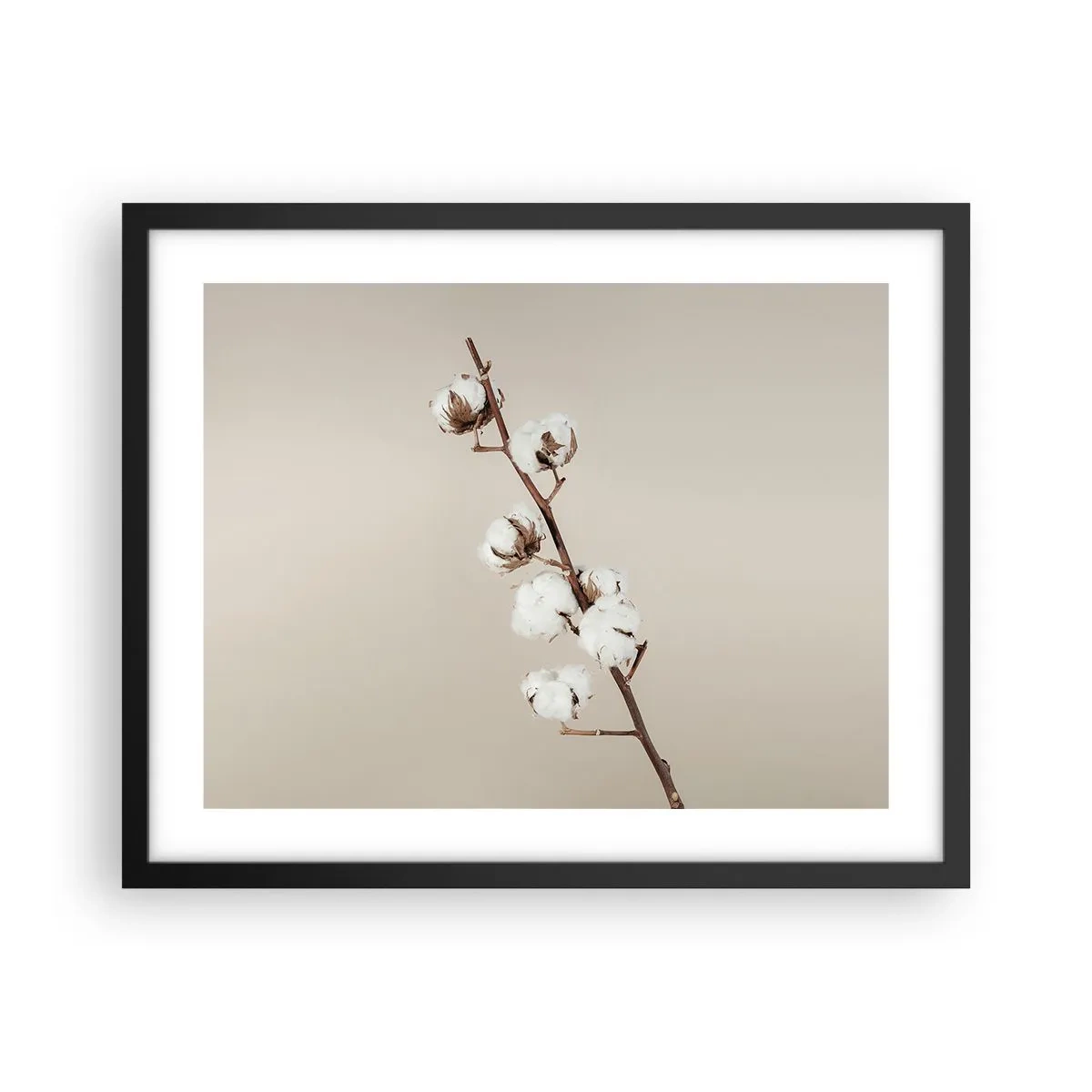 Poster in een zwarte lijst - Aan de bron van zachtheid - 50x40 cm