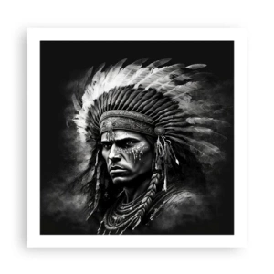 Poster - Een leider en strijder - 60x60 cm