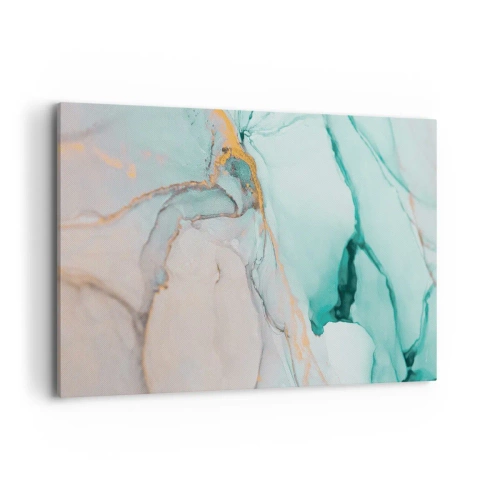 Schilderen op canvas - Een dans van vormen en kleuren - 120x80 cm