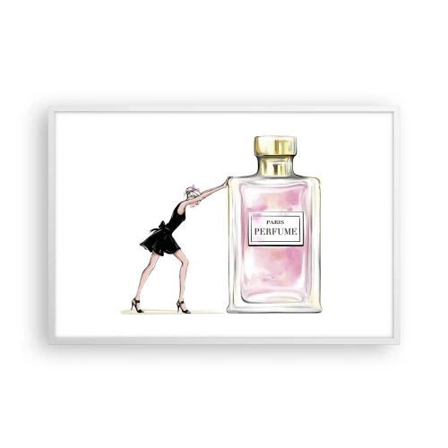 Poster in een witte lijst - De essentie van vrouwelijkheid - 91x61 cm