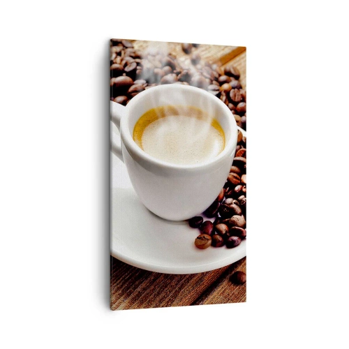 Schilderen op canvas - Koffie op de bank - 45x80 cm