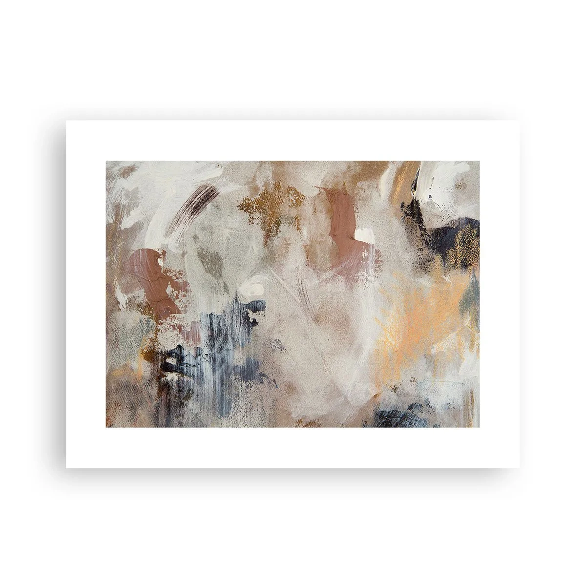 Poster - Mistige abstractie - 40x30 cm
