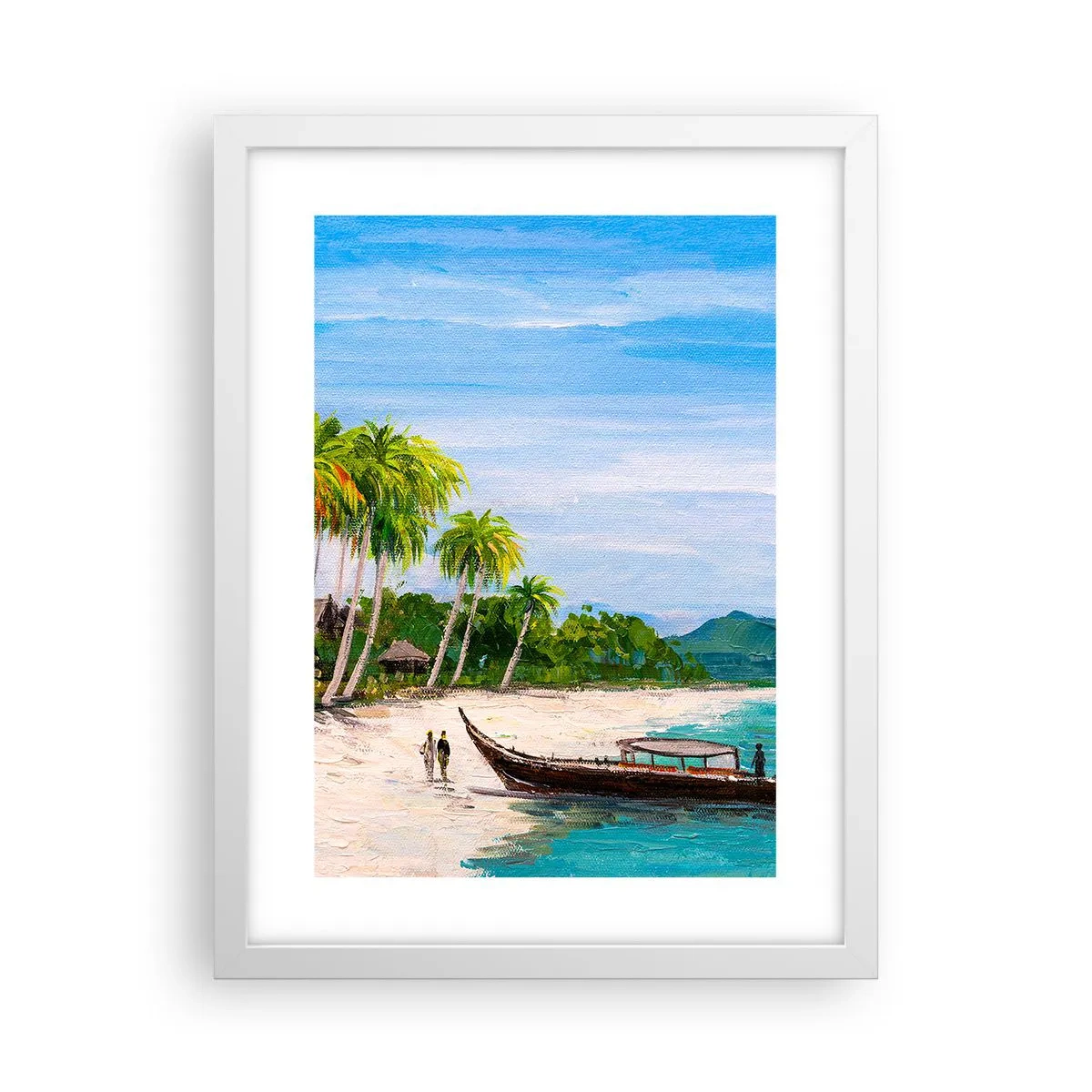 Poster in een witte lijst - Een exotische droom - 30x40 cm