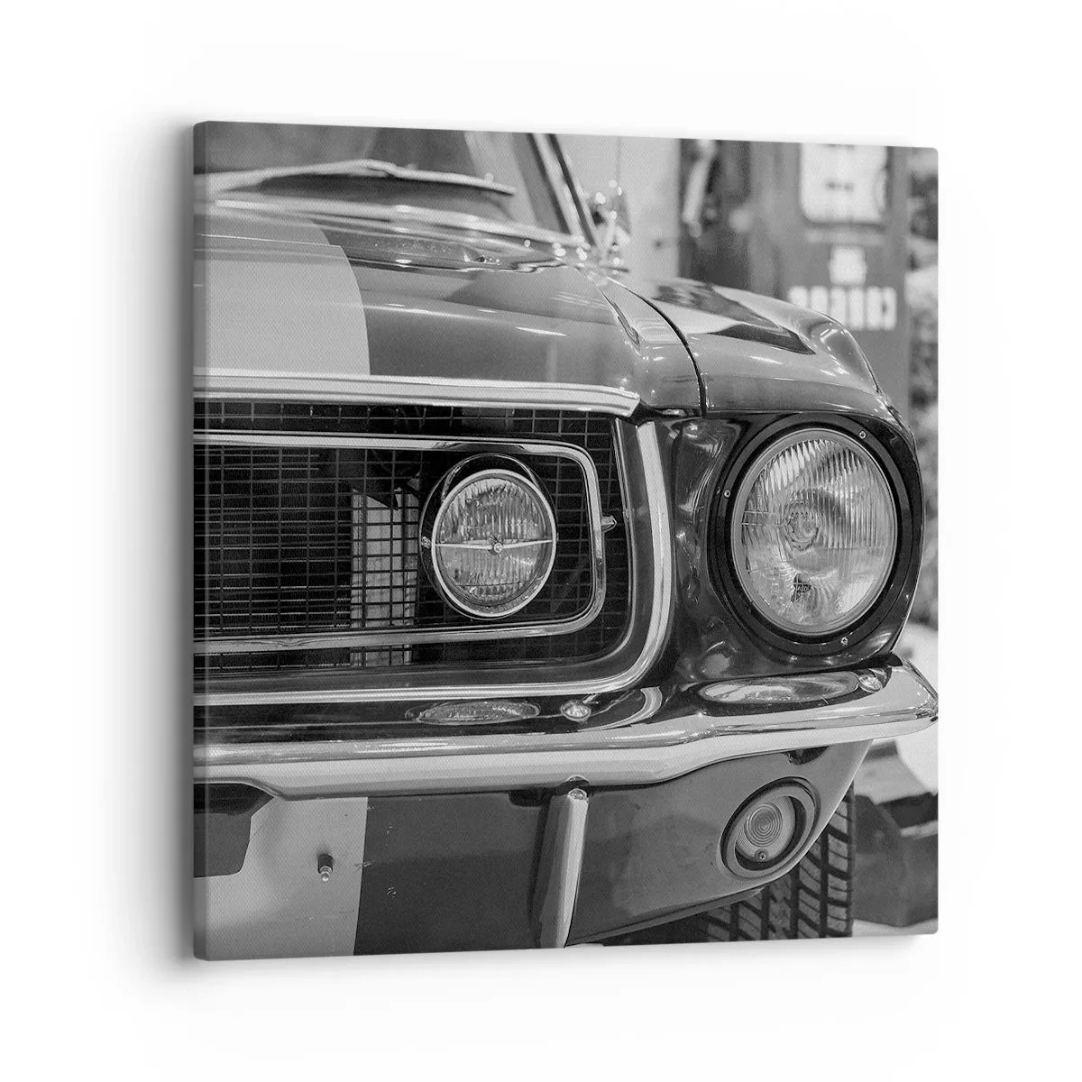 Schilderen op canvas - Hard rijden - 40x40 cm