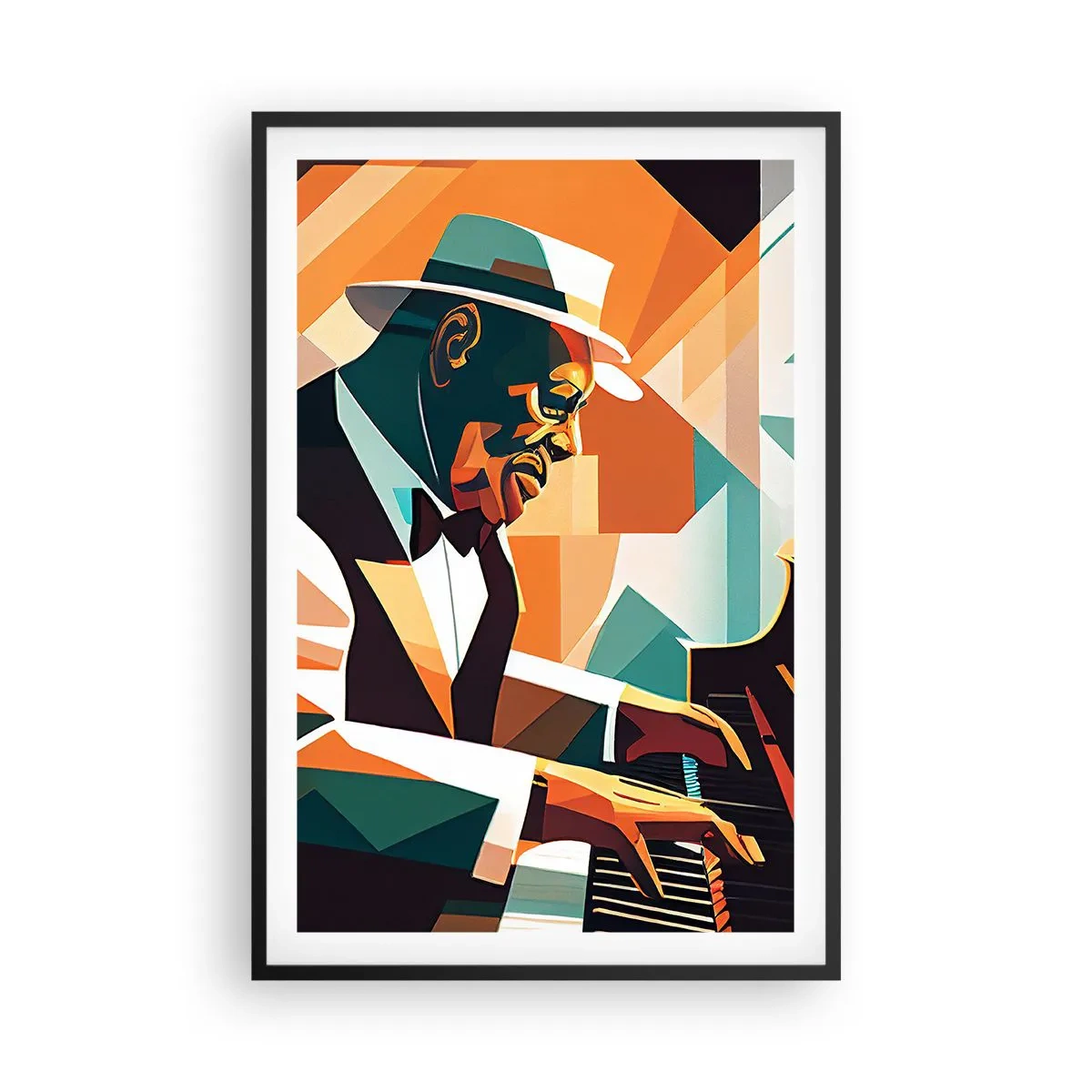 Poster in een zwarte lijst - Al die jazz - 61x91 cm
