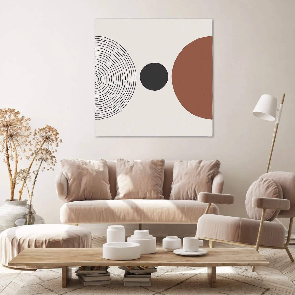 Schilderen op canvas - Het middelpunt van de aandacht - 60x60 cm