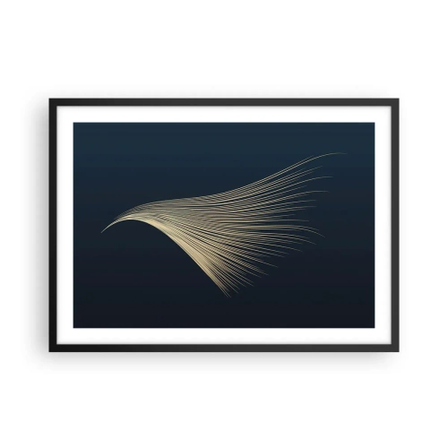 Poster in een zwarte lijst - Als het haar van een engel - 70x50 cm
