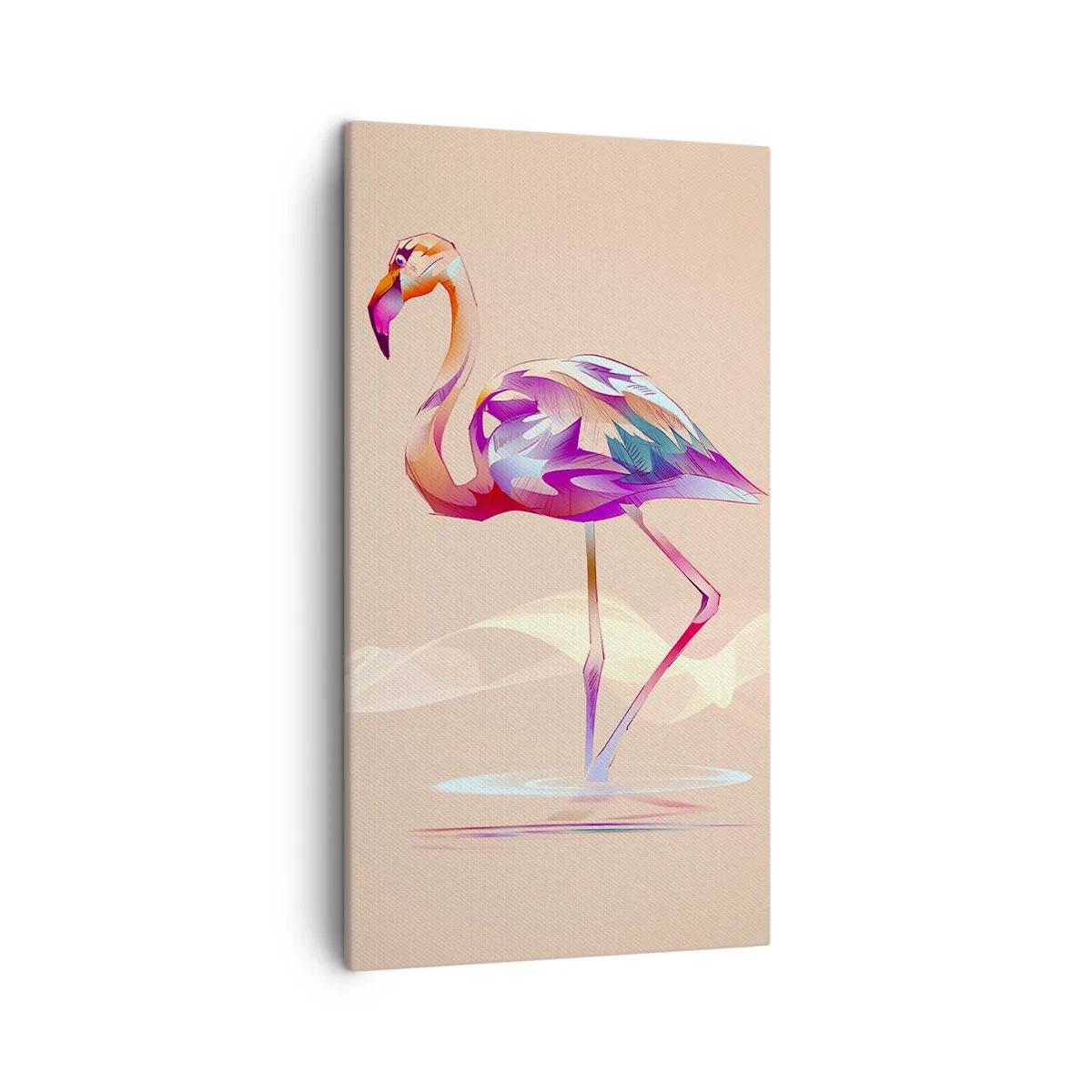Schilderen op canvas - De vogel van goede emoties - 45x80 cm