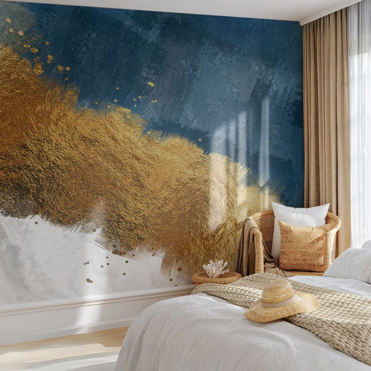 Fotobehang Premium Canvas - De kleuren van de zomer - Art-deco, Deel, Modern - 250x175 cm