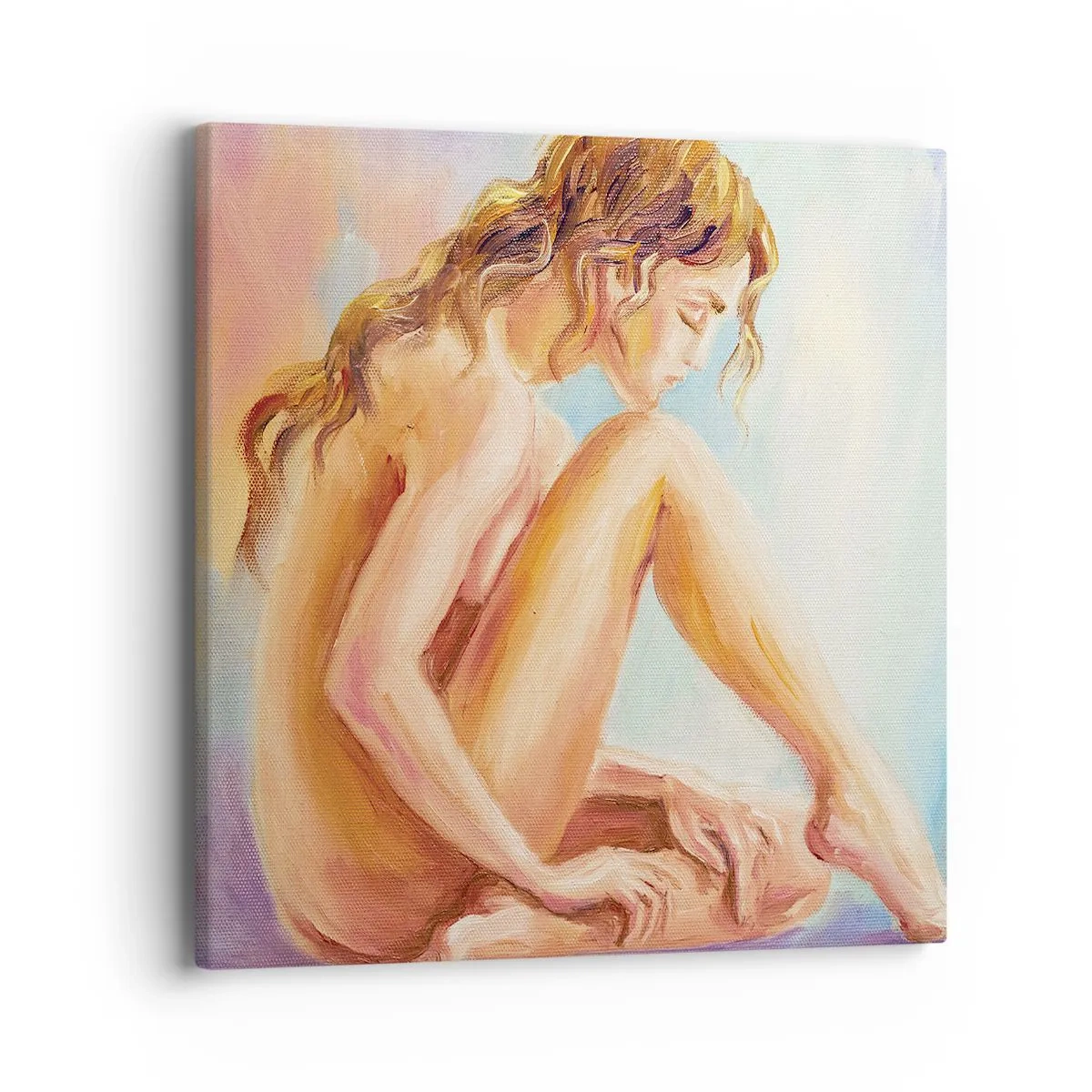 Schilderen op canvas - De daad van de jeugd - 40x40 cm