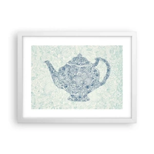 Poster in een witte lijst - De charme van thee - 40x30 cm