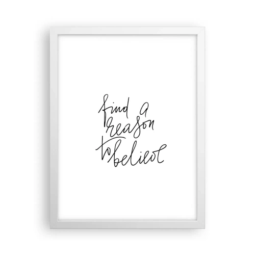 Poster in een witte lijst - Het is mogelijk - 30x40 cm