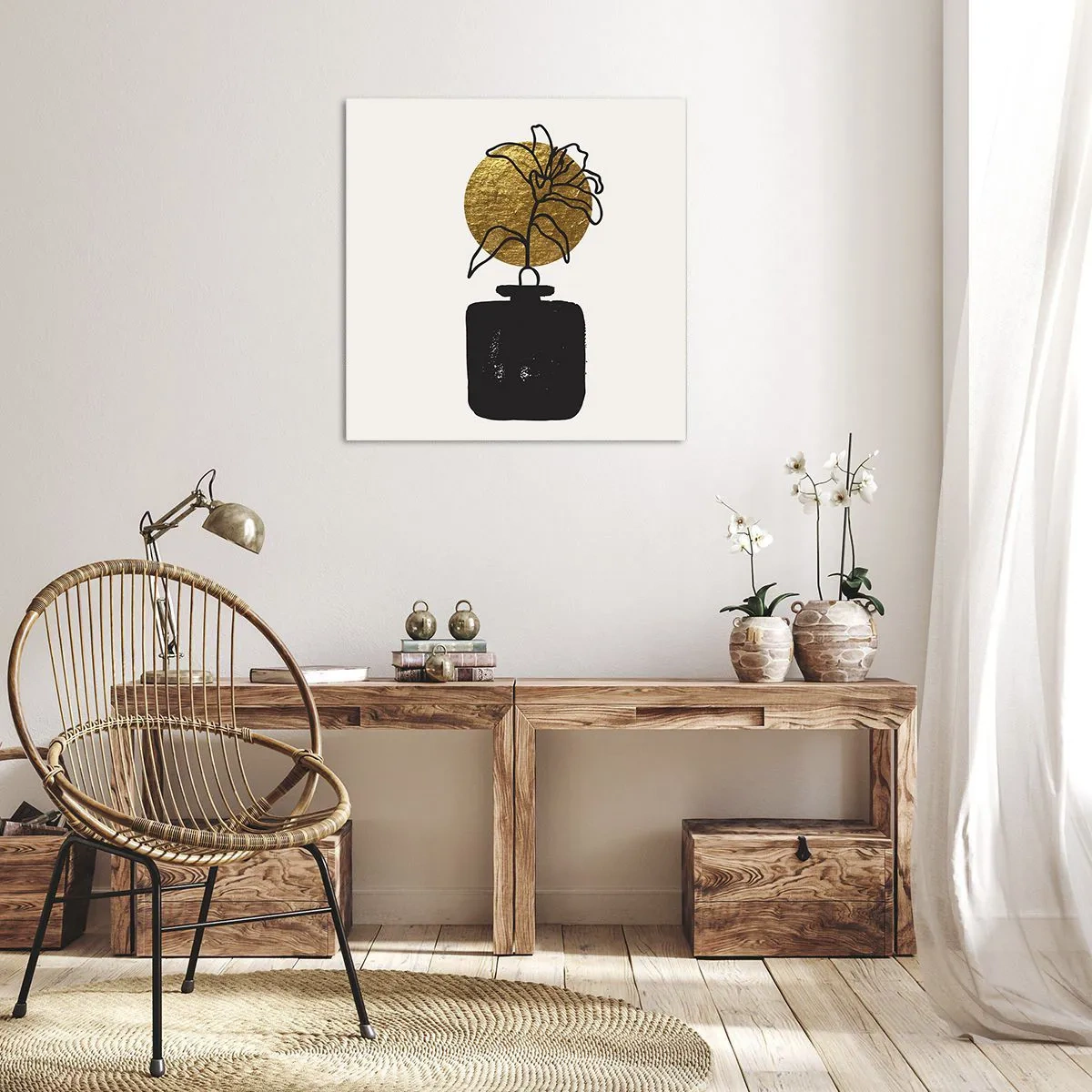 Schilderen op canvas - Schoonheid is goud waard - 30x30 cm