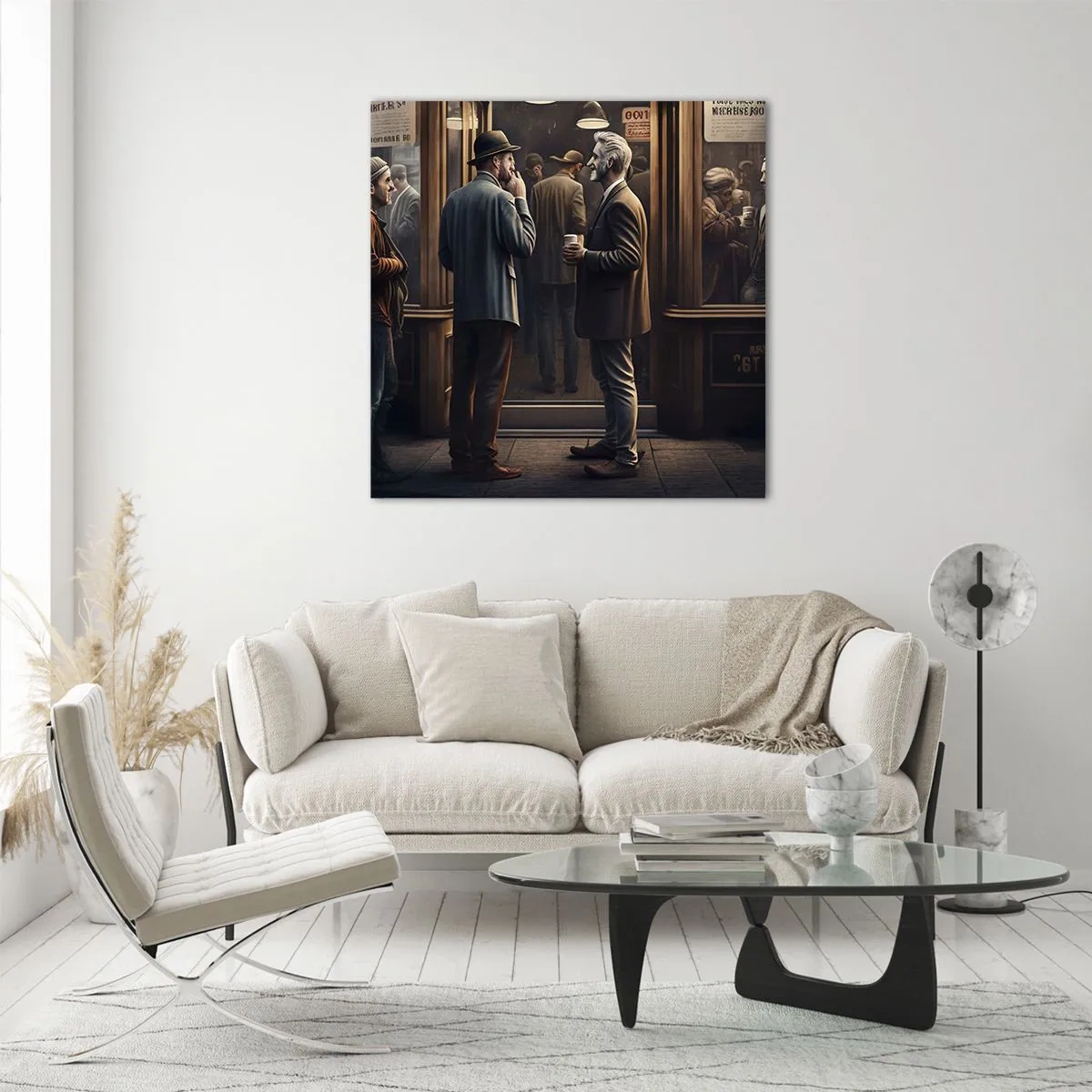 Schilderen op glas - Een goed moment van de dag - 30x30 cm