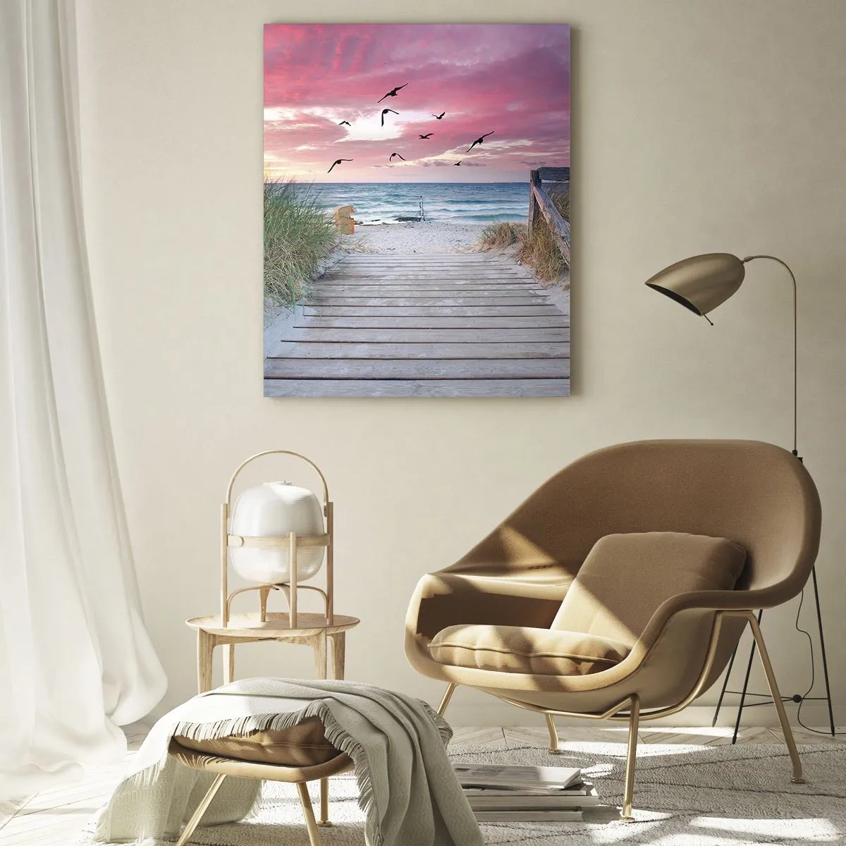Schilderen op glas - Baltische indruk - 50x70 cm
