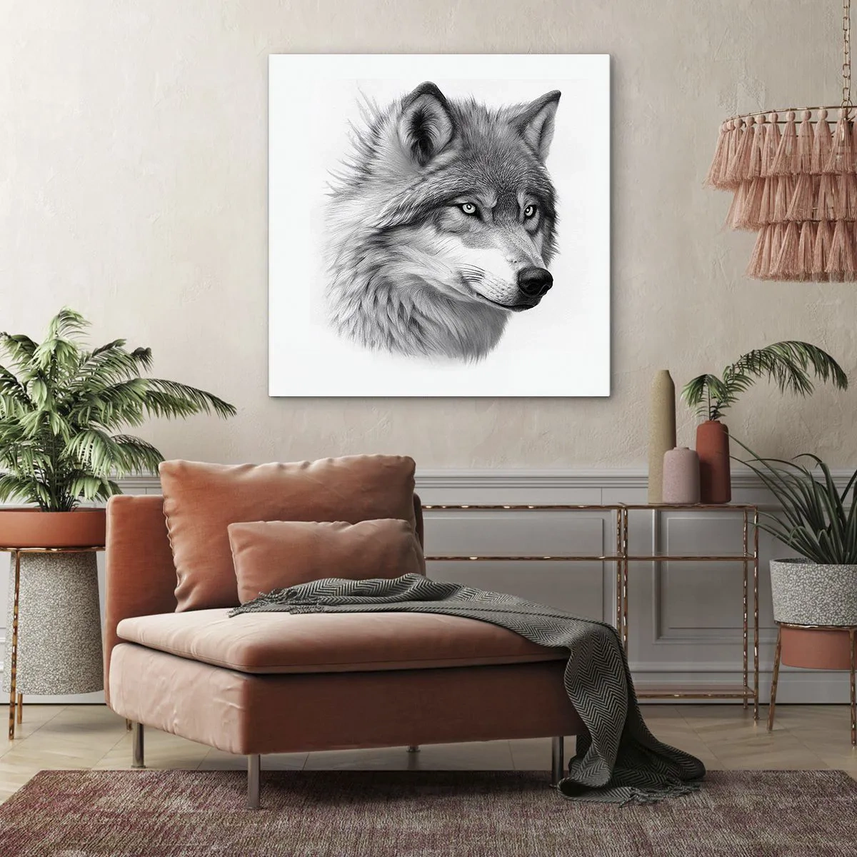 Schilderen op canvas - Alfa – zonder twijfel - 30x30 cm