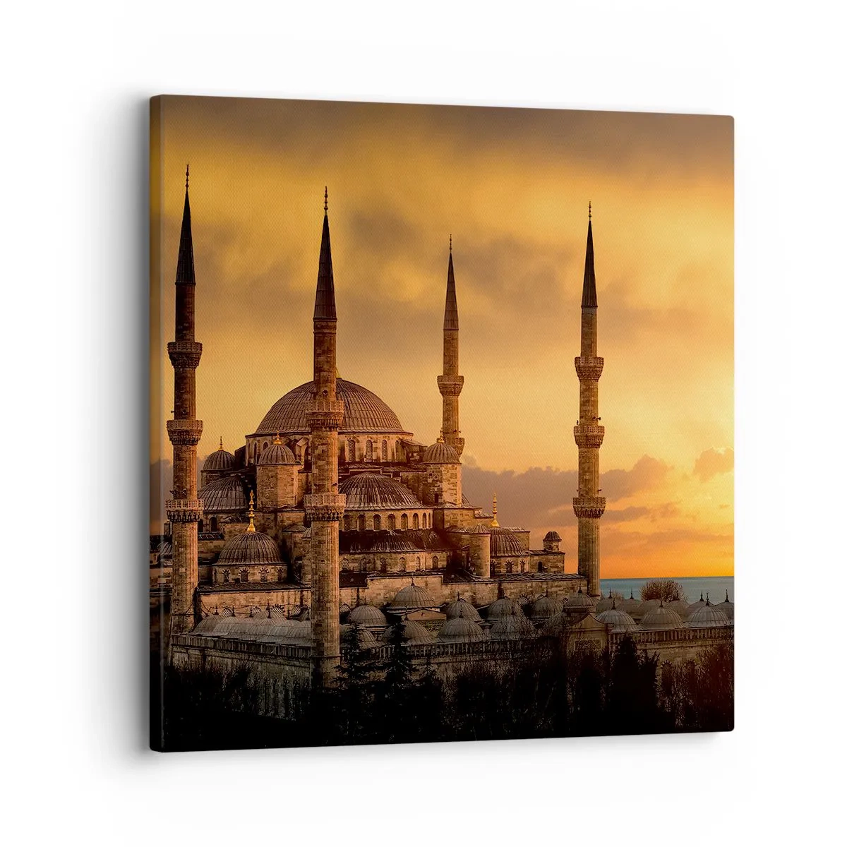 Schilderen op canvas - God is geweldig - 30x30 cm