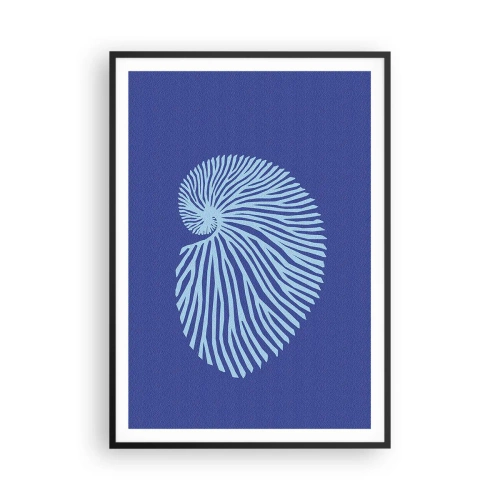 Poster in een zwarte lijst - De geboorte van de schelp - 70x100 cm