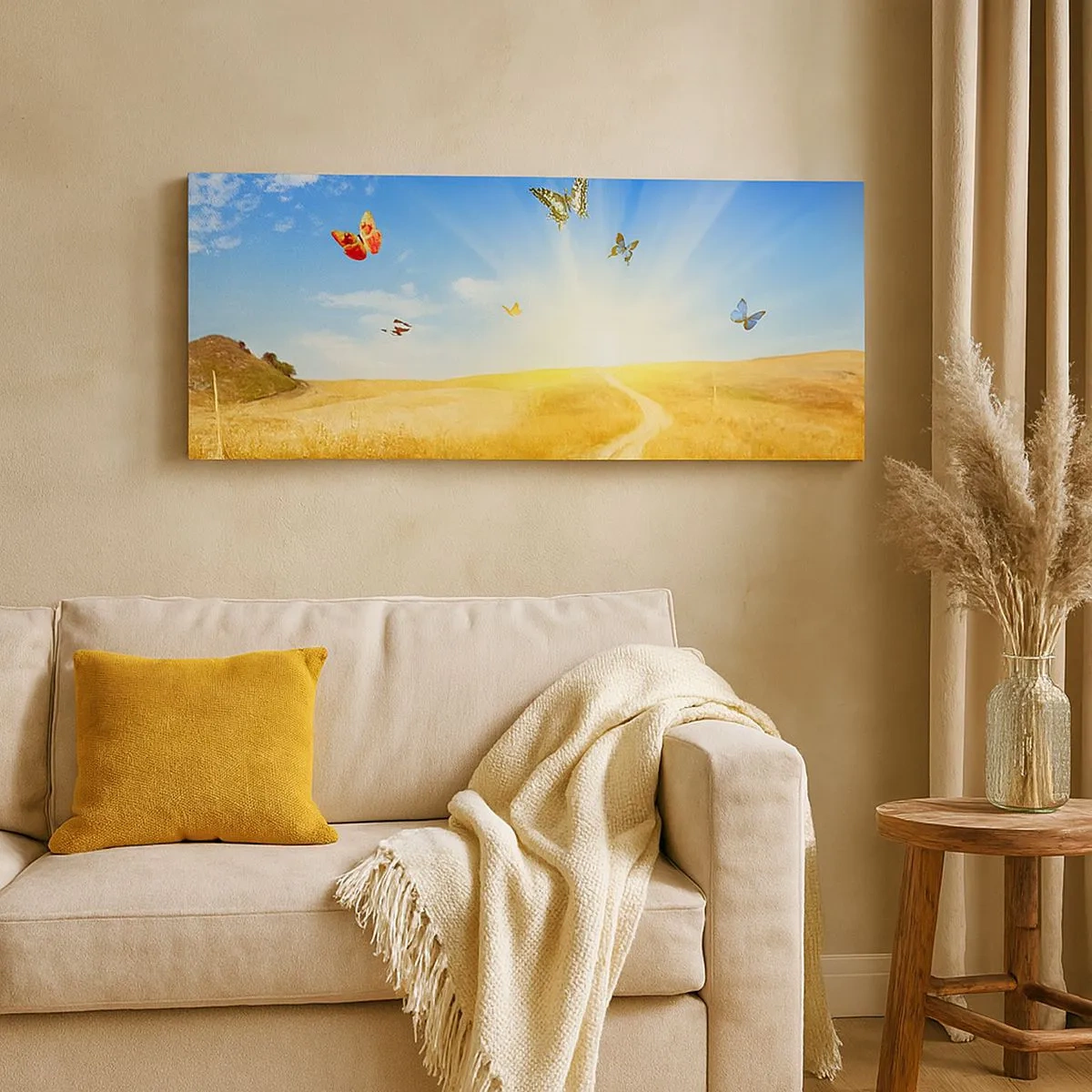 Schilderen op canvas - En hoe kun je niet van de zomer houden? - 100x40 cm
