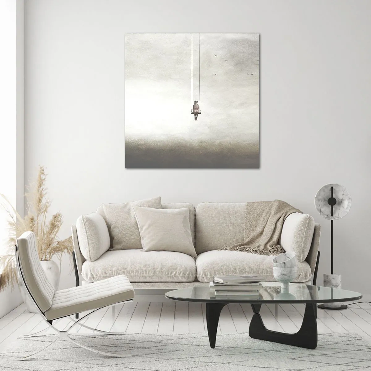 Schilderen op glas - Een kind in ons - 50x50 cm