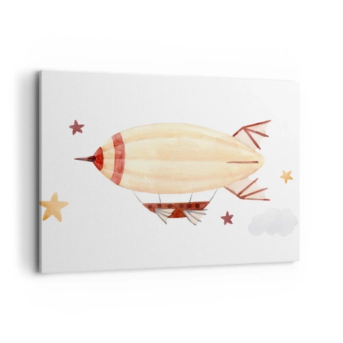 Schilderen op canvas - Luchtschip - 100x70 cm