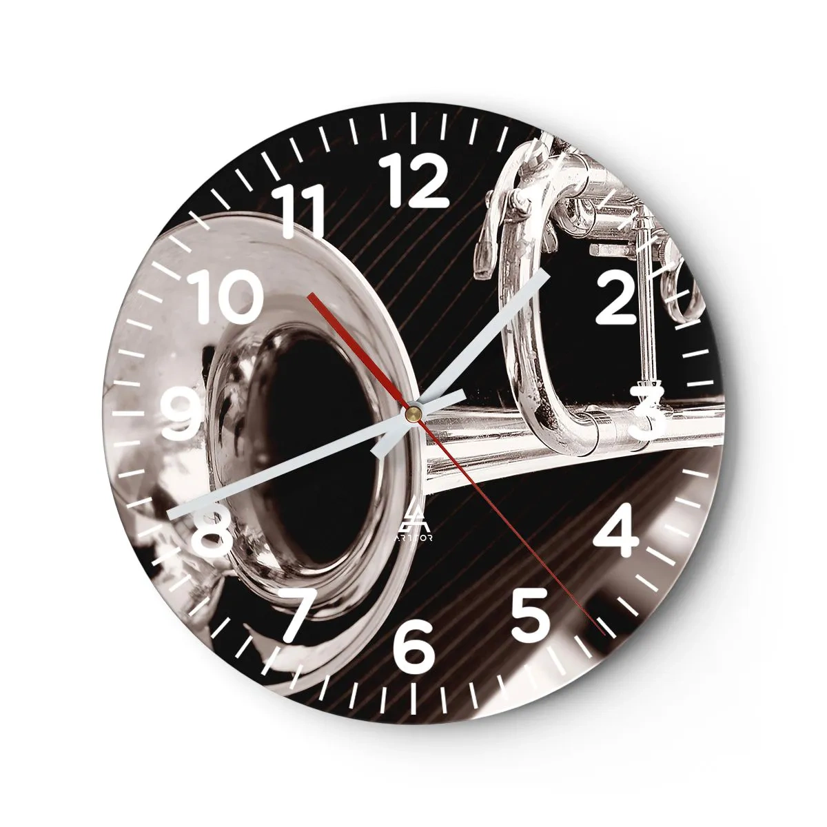 Wandklok - Klok - Een muzikale reis naar de jaren 30 - 40x40 cm