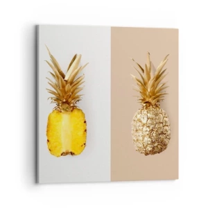 Schilderen op canvas - Ananas voor ons - 70x70 cm