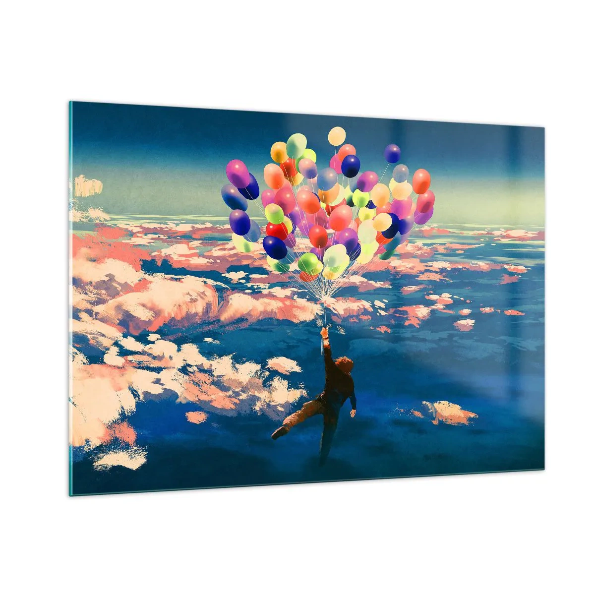 Schilderen op glas - Een kinderdroom komt uit - 100x70 cm