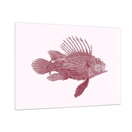 Schilderen op glas - Inwoner van exotische wateren - 100x70 cm