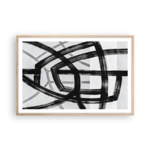 Een poster in een licht eiken lijst - Diepte opbouwen - 91x61 cm