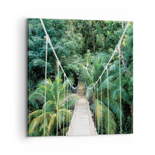 Schilderen op canvas - Welkom in de jungle! - 70x70 cm