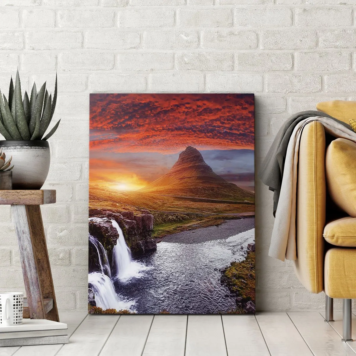 Schilderen op canvas - Een zicht op Midden-aarde - 80x120 cm