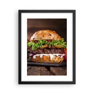 Poster in een zwarte lijst - Amerikaanse droom - 30x40 cm
