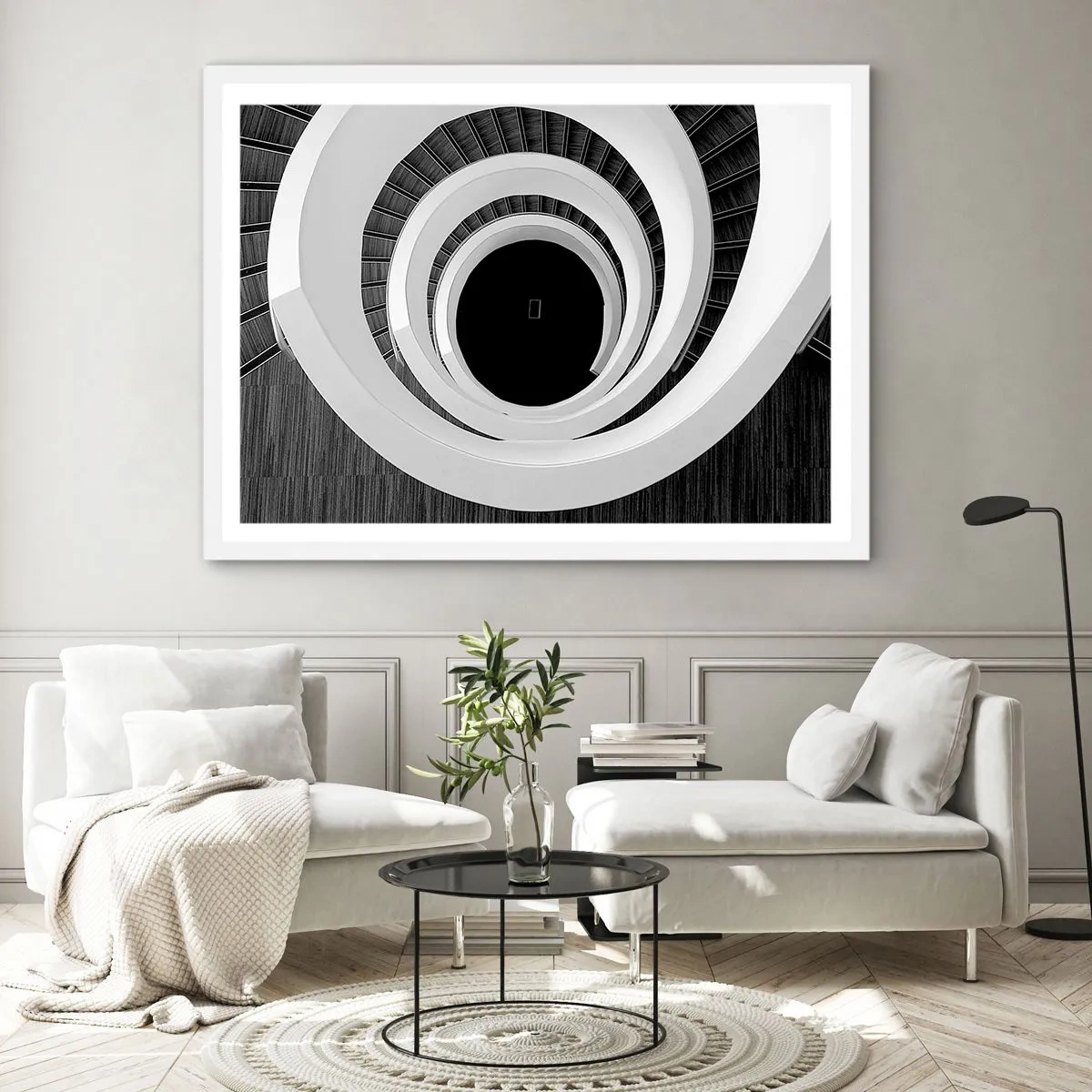 Poster in een witte lijst - Tot de kern van de zaak - 100x70 cm