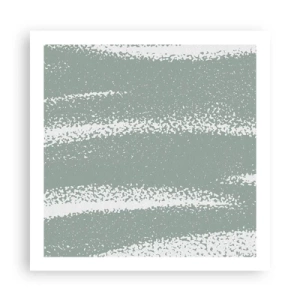Poster - Abstractie in een winterklimaat - 60x60 cm