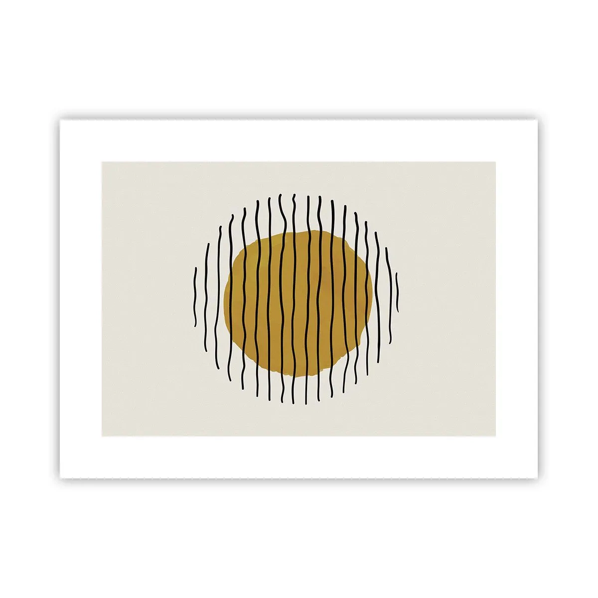 Poster - Abstractie trillend van warmte - 40x30 cm