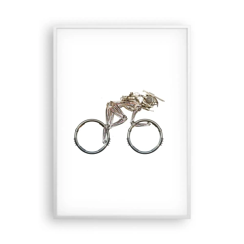 Poster in een witte lijst - Een prachtige machine - 70x100 cm