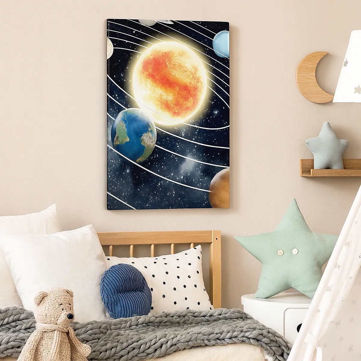 Schilderen op canvas - Kosmische dans - 50x70 cm