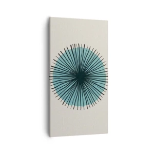 Schilderen op canvas - Stralend in het blauw - 55x100 cm