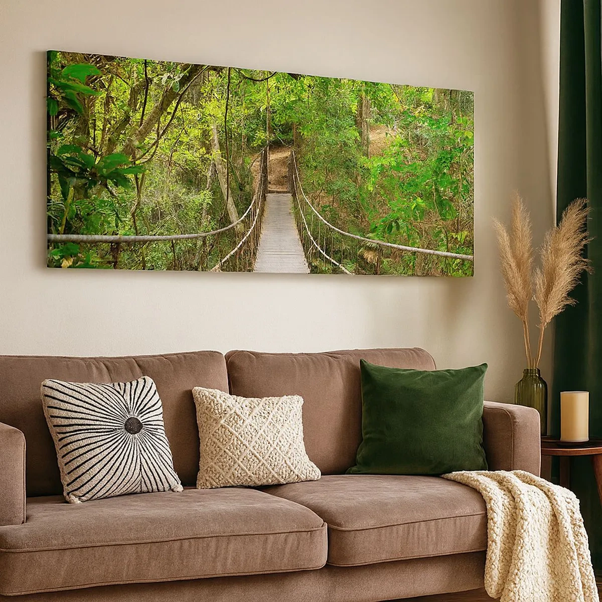 Schilderen op canvas - Want er staat een klimplant in de tuin - 100x40 cm