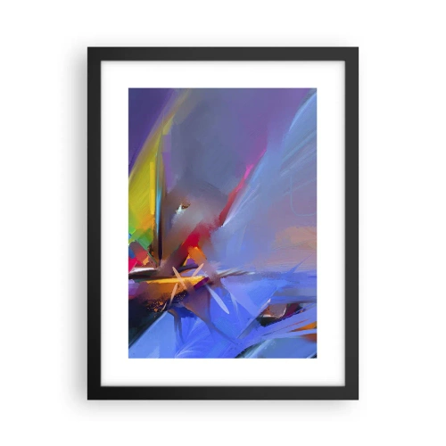 Poster in een zwarte lijst - Propellers als een vogel - 30x40 cm