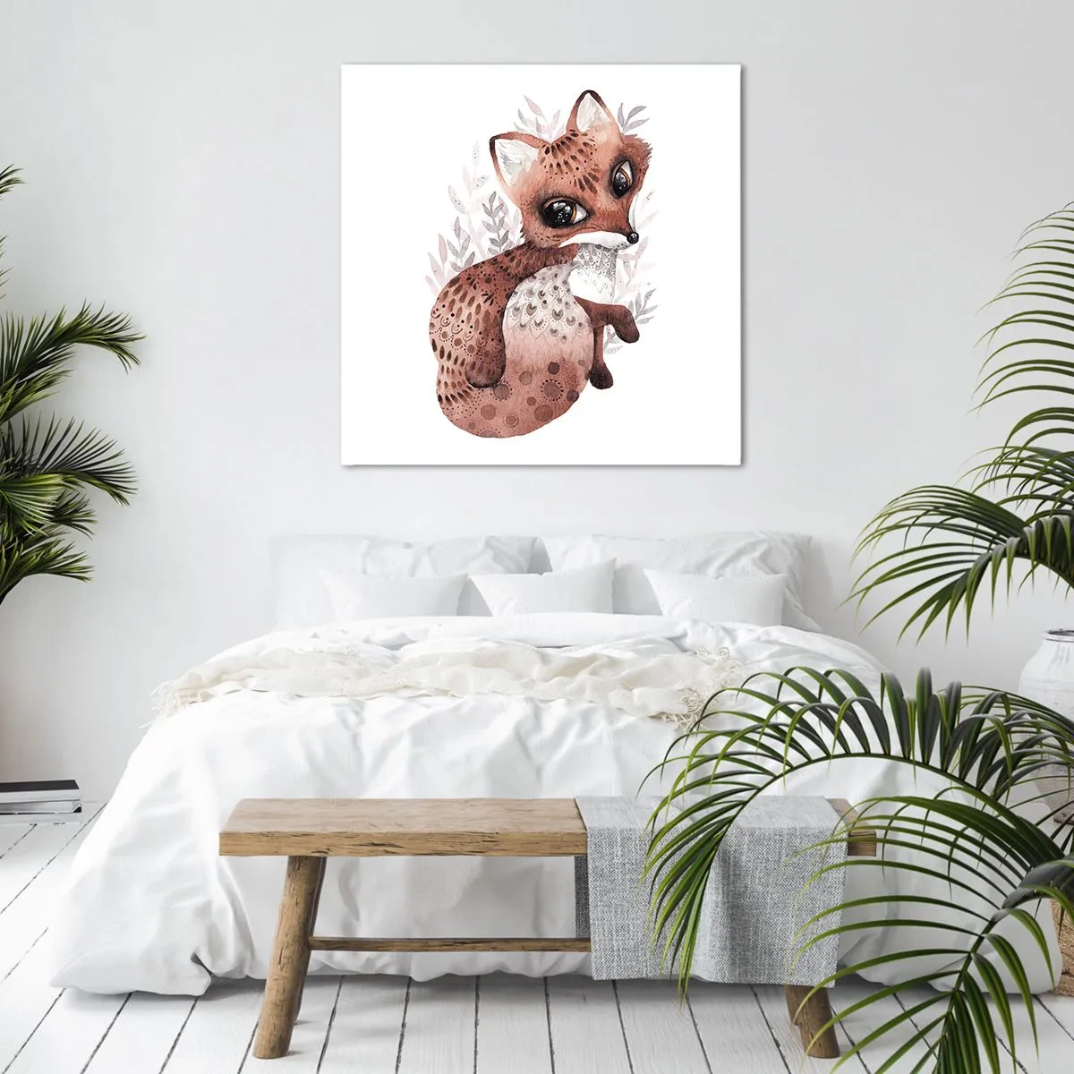 Schilderen op canvas - Houd er gewoon van - 70x70 cm