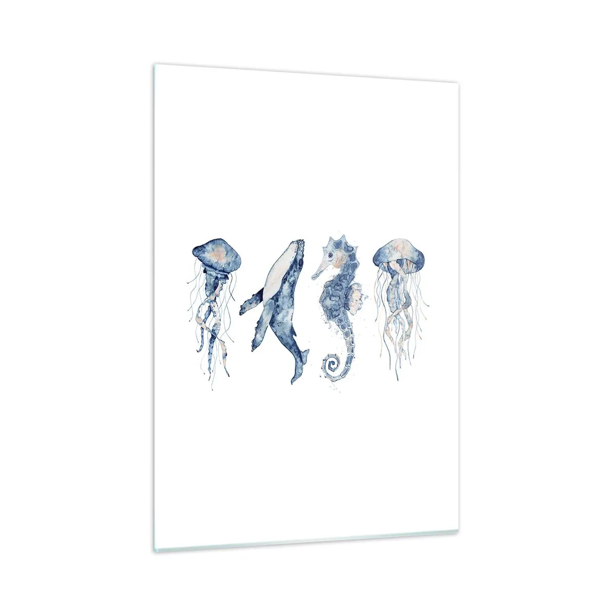 Schilderen op glas - Zee wonderen - 50x70 cm
