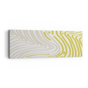 Schilderen op canvas - Een compositie met een zachte buiging - 90x30 cm