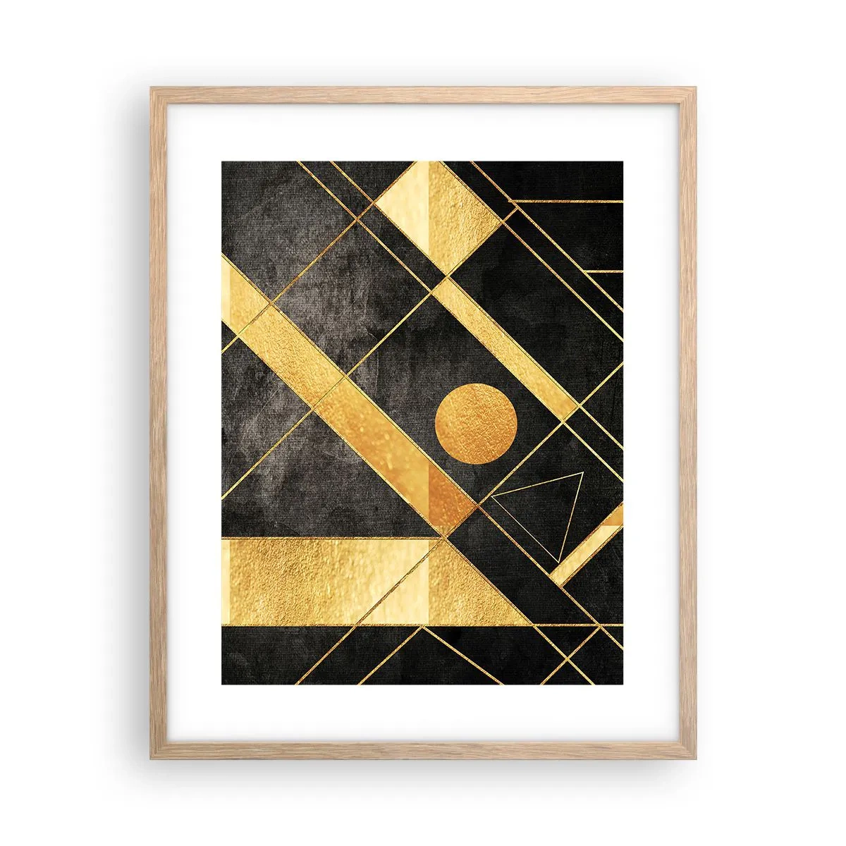 Een poster in een licht eiken lijst - De zon van de woestijn - 40x50 cm