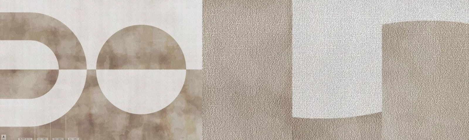 Fotobehang Monster Premium Canvas - Gelijkenissen en verschillen - Minimalisme, Helder, Vormen - 100x30 cm