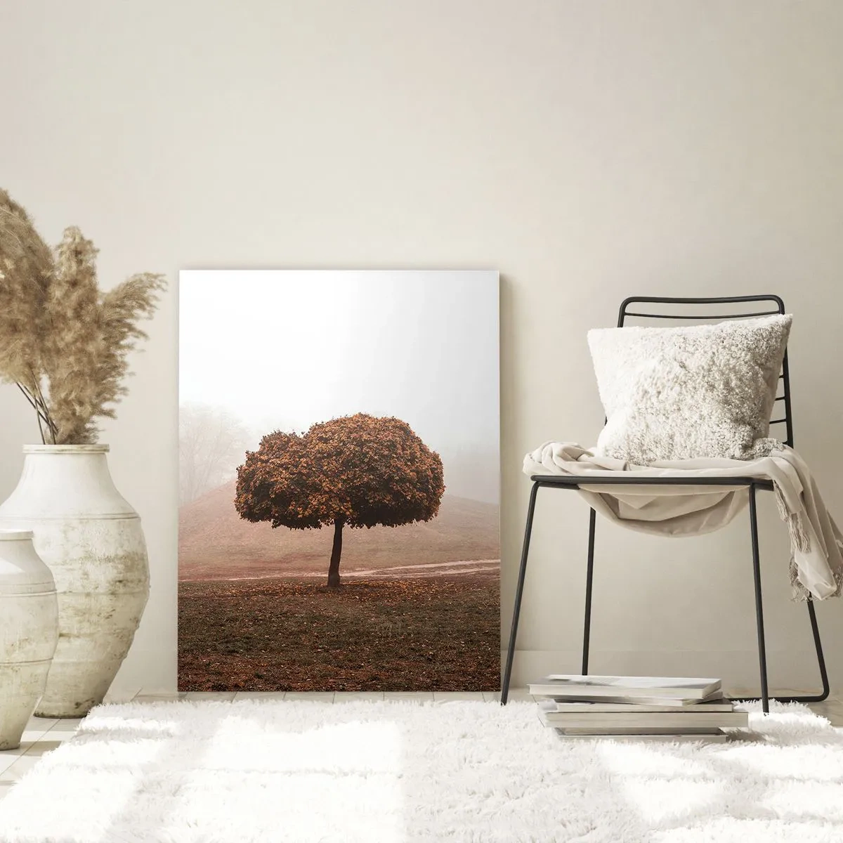 Schilderen op glas - Na een drukke zomer - 70x100 cm