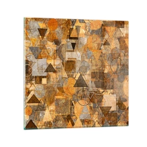 Schilderen op glas - De wereld in vorm - 30x30 cm